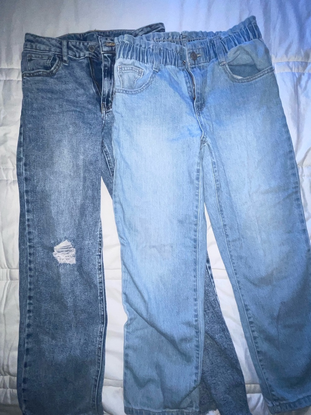 Bundle of two pairs of jeans for girls size 12